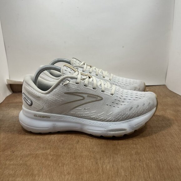 Brooks Glycerin 20 Women Size 10 White Running Shoes Sneakers - Picture 1 of 9